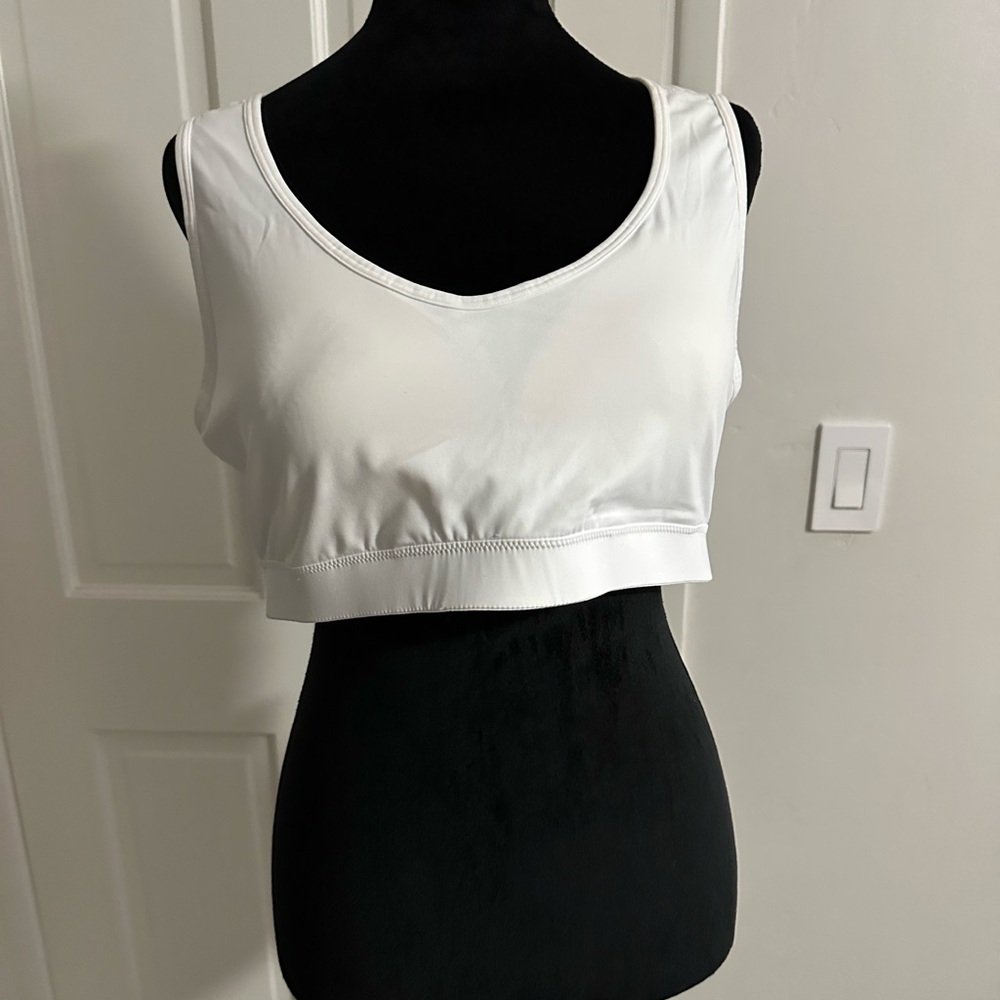 Women's White sports bra